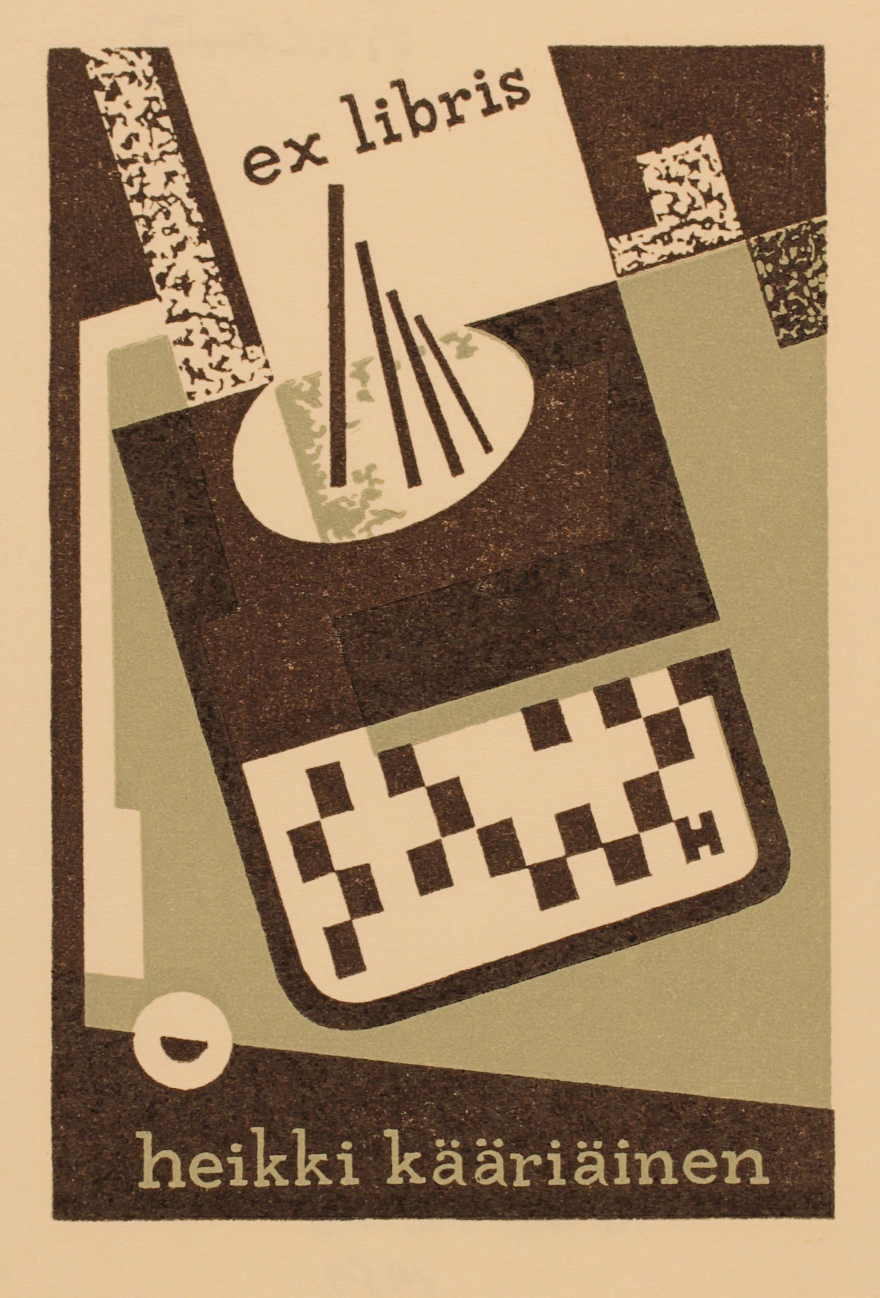 Art-exlibris.net - exlibris by Raimo Heino for Heikki Kääriäinen