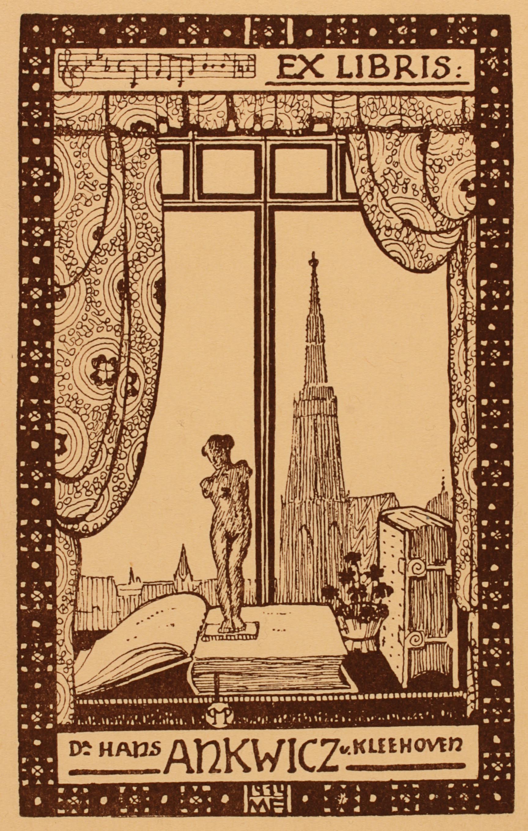 Art exlibris Exlibris By Unbekannt For Dr Hans Ankwiczm V 