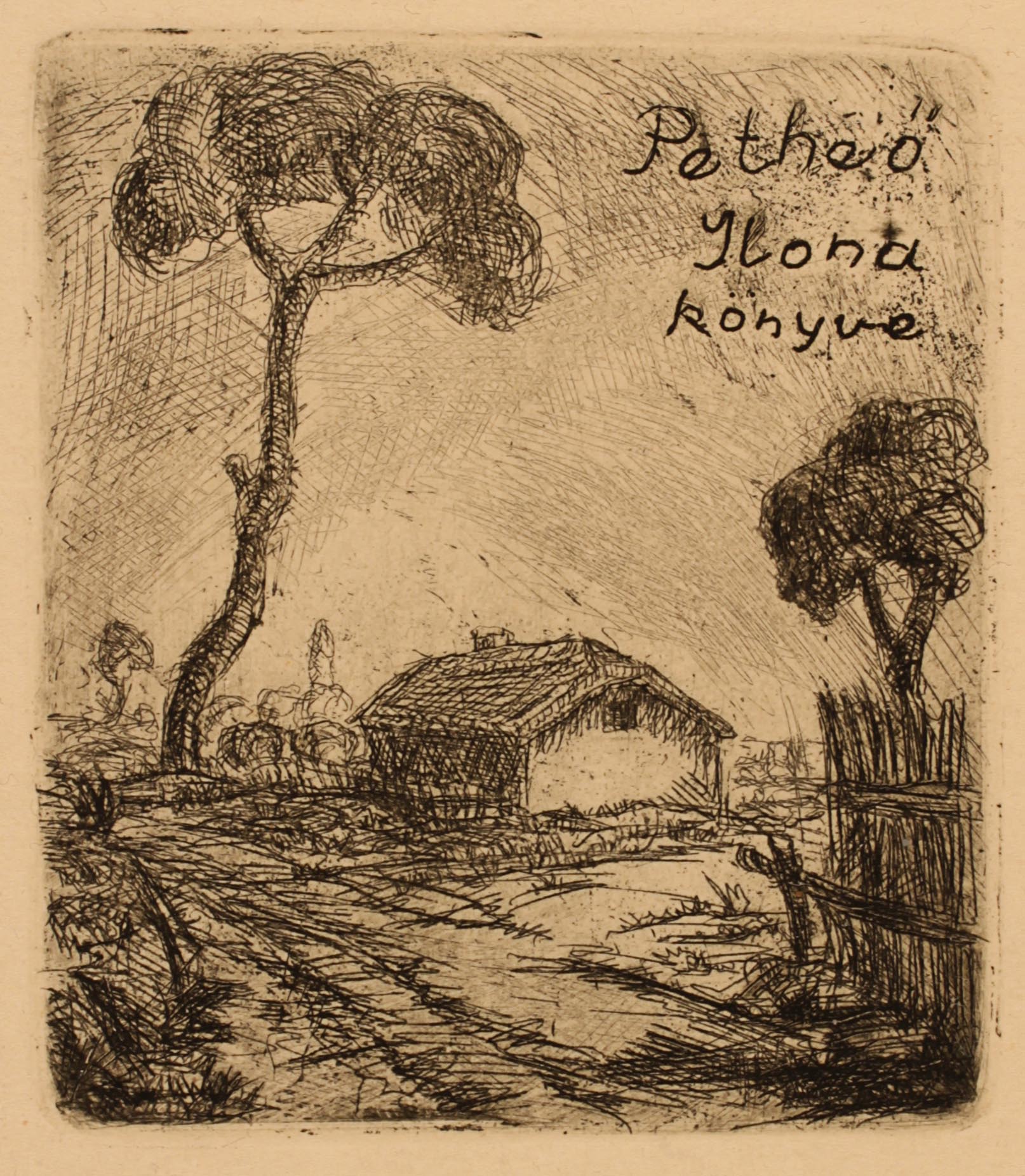 Art exlibris Exlibris By Unbekannt For Ilona Pether 