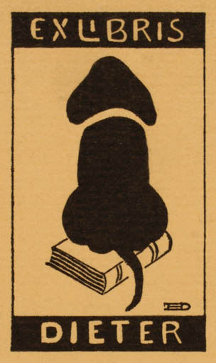 Exlibris by ? Dieter from Unknown for ? Dieter - Book Dog 