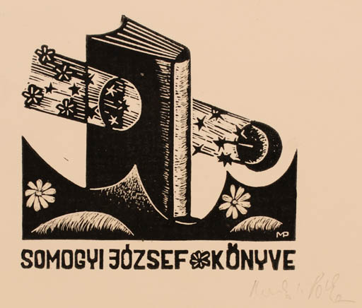 Exlibris by Anna-Pòka Meskò from Hungary for Jòzsef Somogyi - Book 