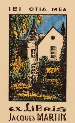 Exlibris by ? Unbekannt from Unknown for Jacques Martin - Architecture 