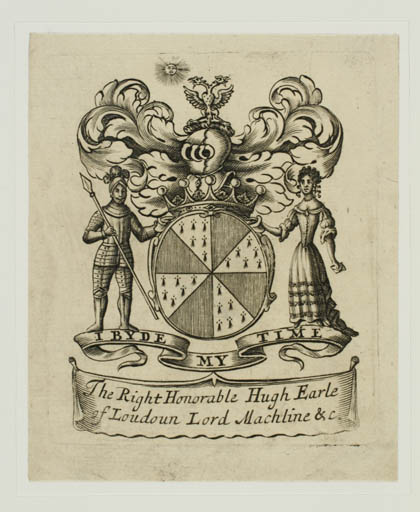 Exlibris by ? ? from Great Britain for Hugh Campbell - Heraldry Historical Person Regent/royalty 