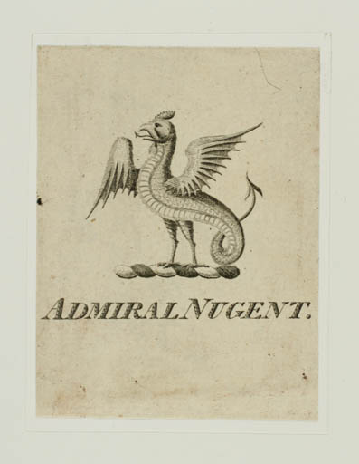 Exlibris by ? ? from Great Britain for Charles Edward Nugent - Fable Animal Historical Person Regent/royalty 