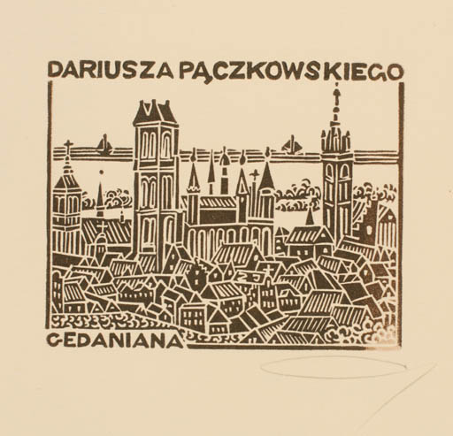 Exlibris by Zbigniew Jozwik from Poland for Dariusza Paczkowski - City 