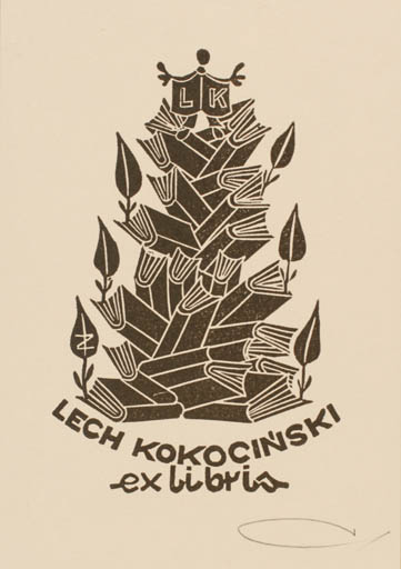 Exlibris by Zbigniew Jozwik from Poland for Lecha Kokocinskiego - Book 