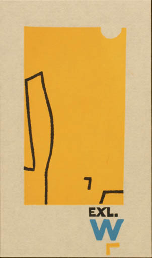 Exlibris by Cees Andriessen from Netherland for ? W - Abstract 