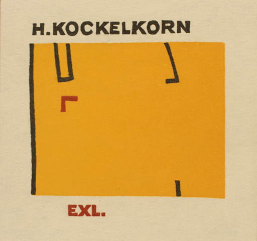 Exlibris by Cees Andriessen from Netherland for H. Kockelkorn - Abstract 