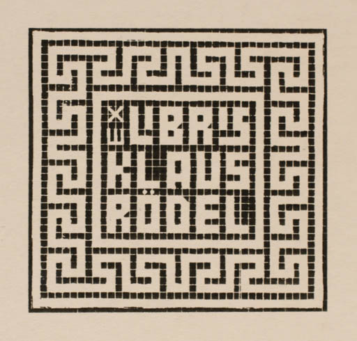 Exlibris by Maria Orawska from Turkey for Klaus Rödel - Ornament 