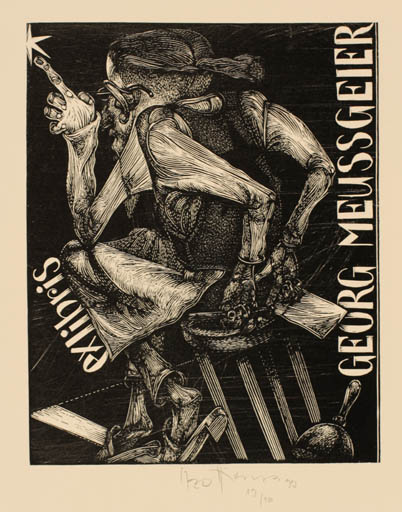 Exlibris by Karl Georg Hirsch from Germany for Georg Meussgeir - 