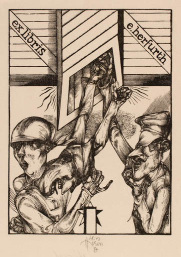 Exlibris by Karl Georg Hirsch from Germany for Egbert Herfurth - Group 