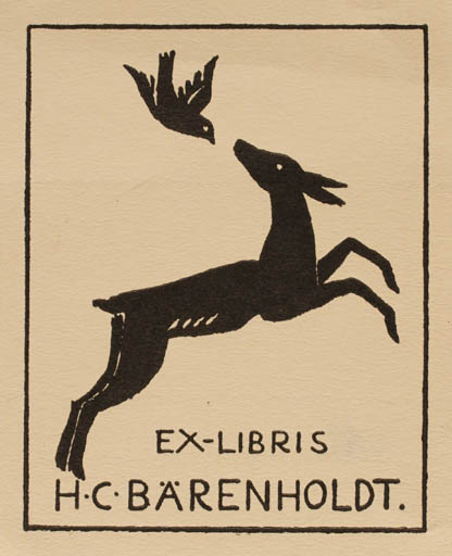 Exlibris by H. C. Bärenholdt from Denmark for H. C. Bärenholdt - Fauna Bird 