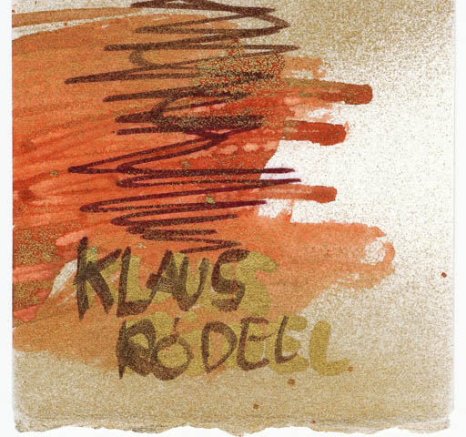 Exlibris by Erik Skjoldborg from Denmark for Klaus Rödel - Abstract 