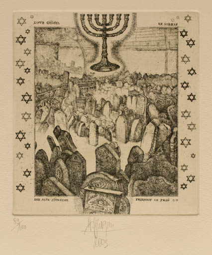 Exlibris by Harry Jürgens from Germany for Lutz Grösel - Death Religion 