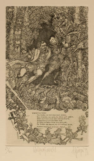 Exlibris by Harry Jürgens from Germany for Lutz Grösel - Fairytale/fable 