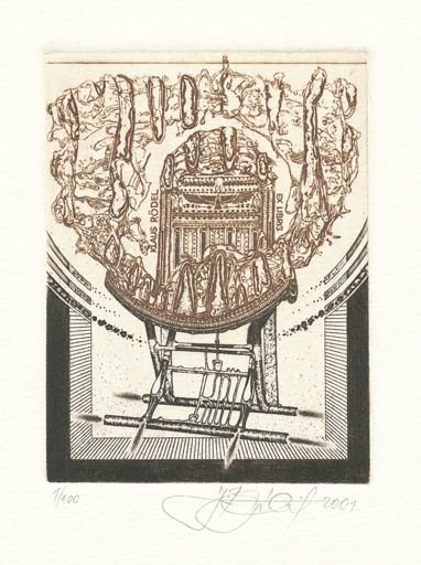 Exlibris by Zdeno Brazdil from Slovak Republic for Klaus Rödel - 