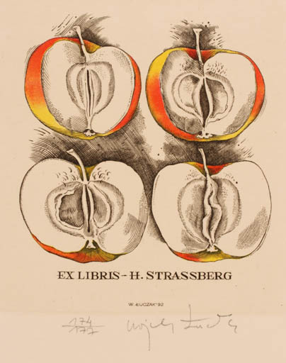 Exlibris by Wojciech Luczak from Poland for H. Strasseberg - Fruit 