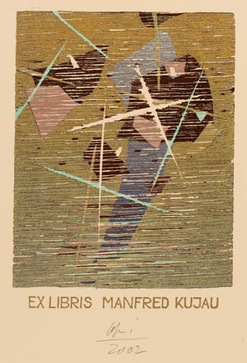 Exlibris by Detlef Olschewski from Germany for Manfred Kujau - Abstract 