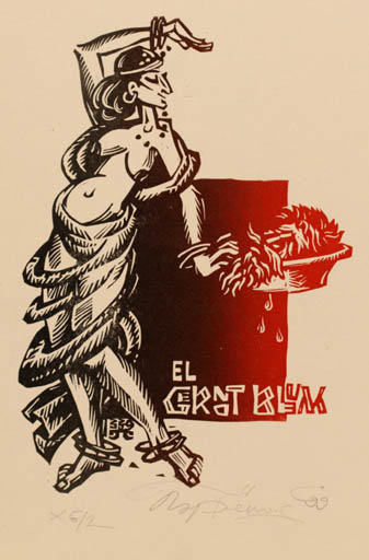 Exlibris by Sergey Parfionov from Russia for ? ? - Religion 