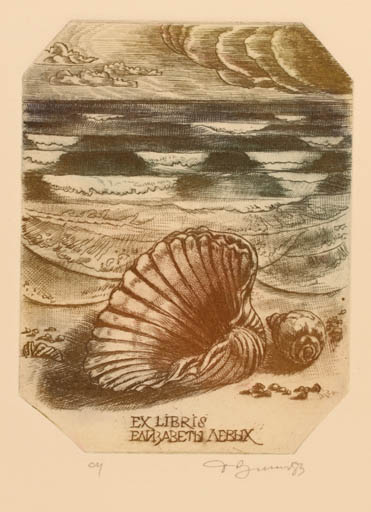 Exlibris by David Bekker from Ukraine for ? ? - Maritime 