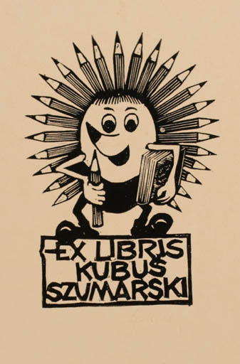 Exlibris by Tadeusz Szumarski from Poland for Kubus Szumarski - Working Book 