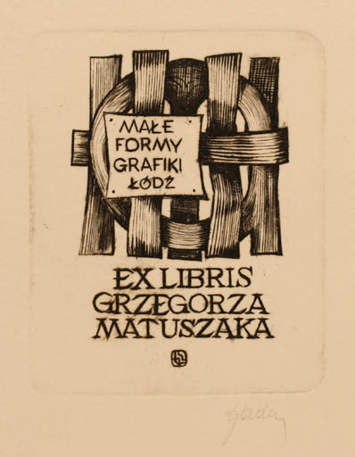 Exlibris by Tadeusz Szumarski from Poland for Grzegorz Matuszak - Abstract 