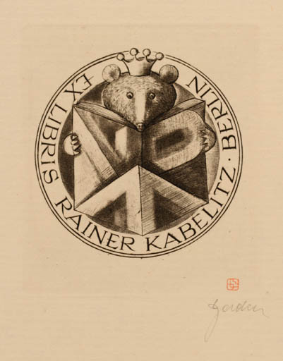 Exlibris by Tadeusz Szumarski from Poland for Rainer Kabelitz - Child Book 