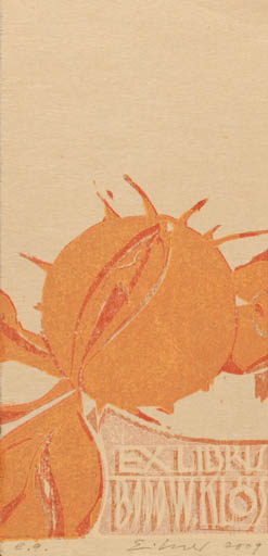 Exlibris by Frank Eissner from Germany for Bodo W. Klös - Flora 