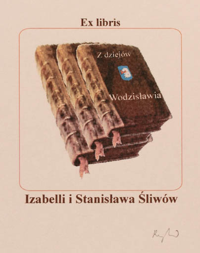 Exlibris by Rajmund Aszkowski from Poland for Z. Dziejow Wodzislawia - Book 