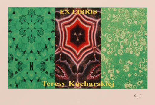 Exlibris by Rajmund Aszkowski from Poland for Teresy Kucharskiej - Abstract 