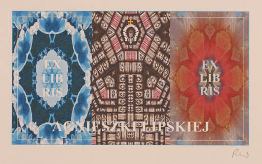 Exlibris by Rajmund Aszkowski from Poland for Agnieszki Lipskiej - Abstract 