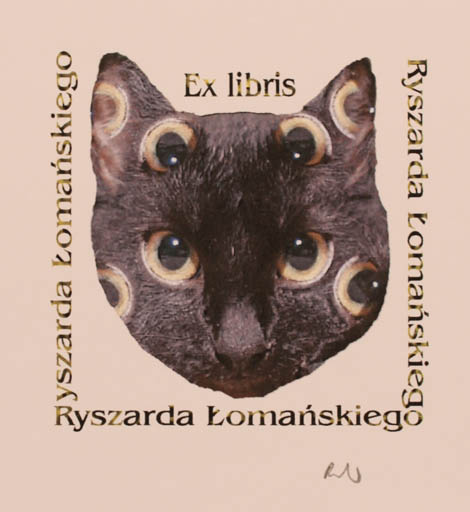 Exlibris by Rajmund Aszkowski from Poland for Ryszarda Lomanskiego - Cat 