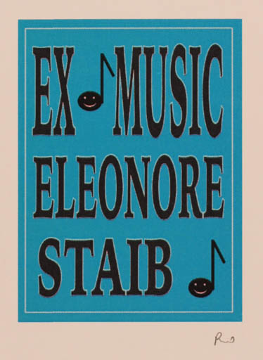 Exlibris by Rajmund Aszkowski from Poland for Eleonore Staib - Ex Mucika 