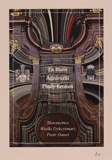 Exlibris by Rajmund Aszkowski from Poland for Agnieszki Fludy-Krokos - Book 