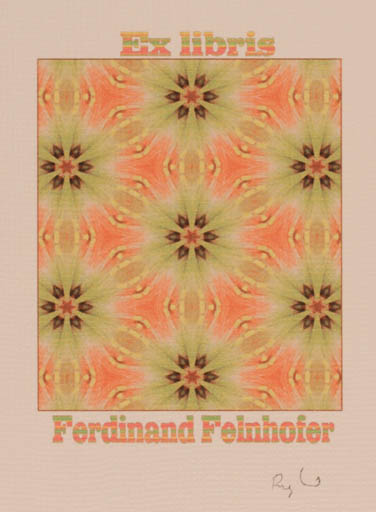 Exlibris by Rajmund Aszkowski from Poland for Ferdinand Felnhofer - Abstract 