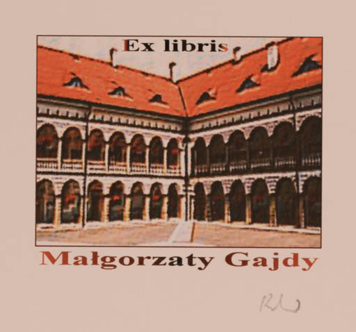 Exlibris by Rajmund Aszkowski from Poland for Malgorzaty Gajdy - Architecture 