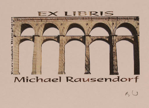 Exlibris by Rajmund Aszkowski from Poland for Michael Rausendorf - Architecture 