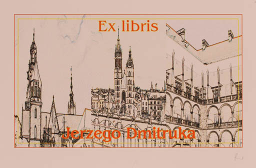 Exlibris by Rajmund Aszkowski from Poland for Jerzego Dmitruka - Architecture Church 