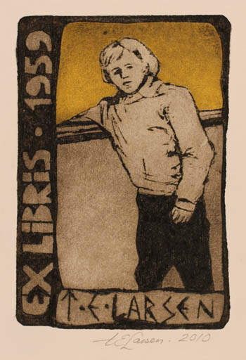 Exlibris by Torill  Elisabeth Larsen from Norway for Torill  Elisabeth Larsen - Woman 