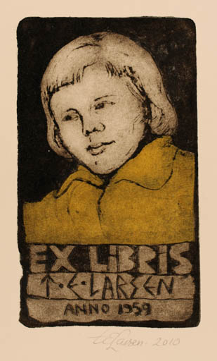 Exlibris by Torill  Elisabeth Larsen from Norway for Torill  Elisabeth Larsen - Woman 