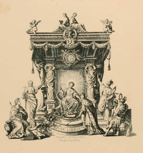Exlibris by ? Blechinger from Austria for Franz Schaider - Group 