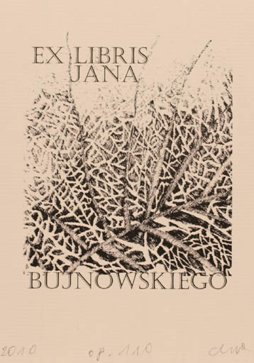 Exlibris by Malgorzata Wyka from Poland for Jana Bujnowskiego - Flora 