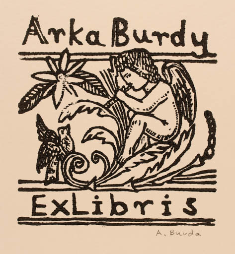 Exlibris by Arkadius Burda from Poland for Arkadius Burda - Angel Bird Music 