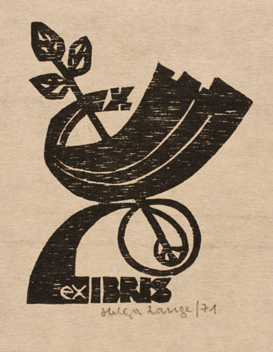 Exlibris by Helga Lange from Germany for Helga Lange - Abstract 