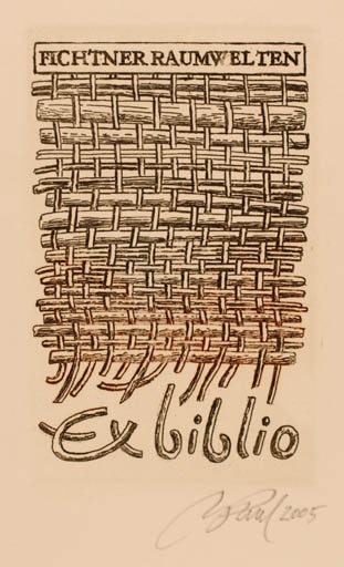 Exlibris by Illimar Paul from Estonia for Fichtner Raumwelten - Abstract 