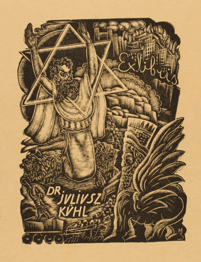 Exlibris by Stefan Mrozewski from Poland for Jvlivsz Dr Kvhl - Religion 