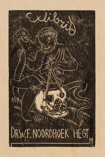 Exlibris by Stefan Mrozewski from Poland for Noordhoek Dr.W.F Hegt - Medicine Science 