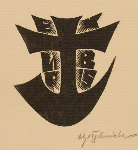 Exlibris by Antoni Golebniak from Poland for ? ? - Monogram 