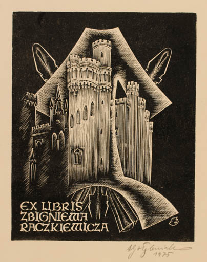 Exlibris by Antoni Golebniak from Poland for Zbigniewa Raczkiewicza - Castle/Palace 