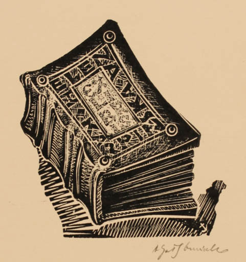 Exlibris by Antoni Golebniak from Poland for Helena Karpinska - Book 